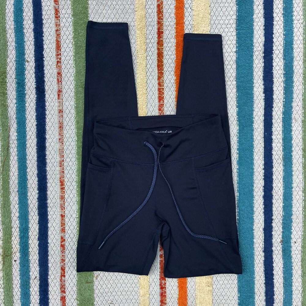 XS yogalicious Lux Inversion Power High Rise Tight in sky captain